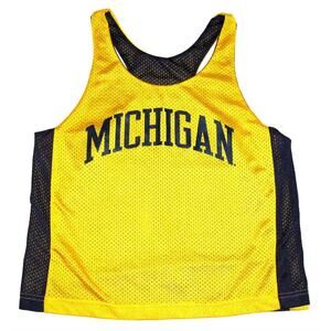 EUC University of Michigan Wolverines Reversible Womens Jersey Sleeveless‎